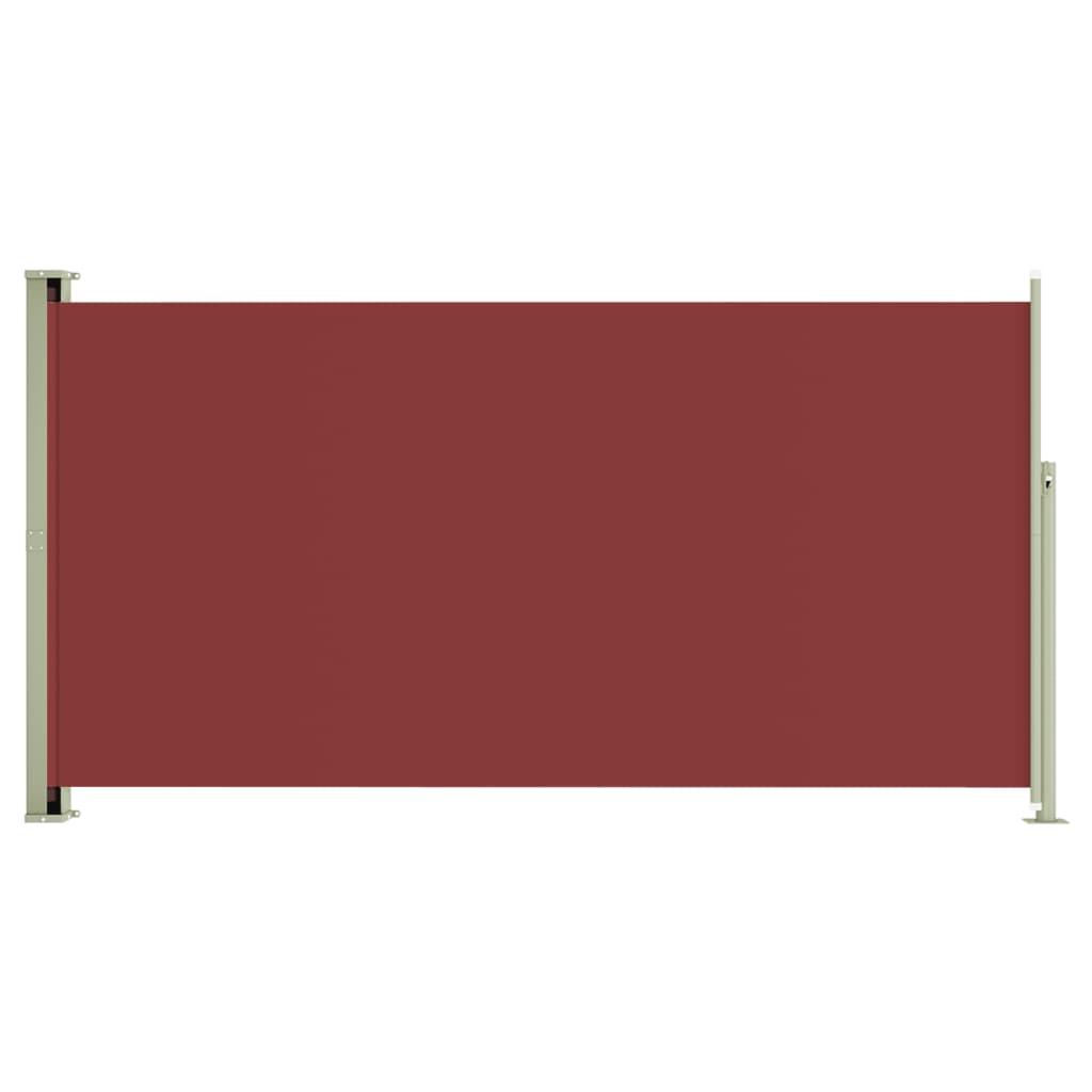 vidaXL sammenrullelig sidemarkise til terrassen 160 x 300 cm rød