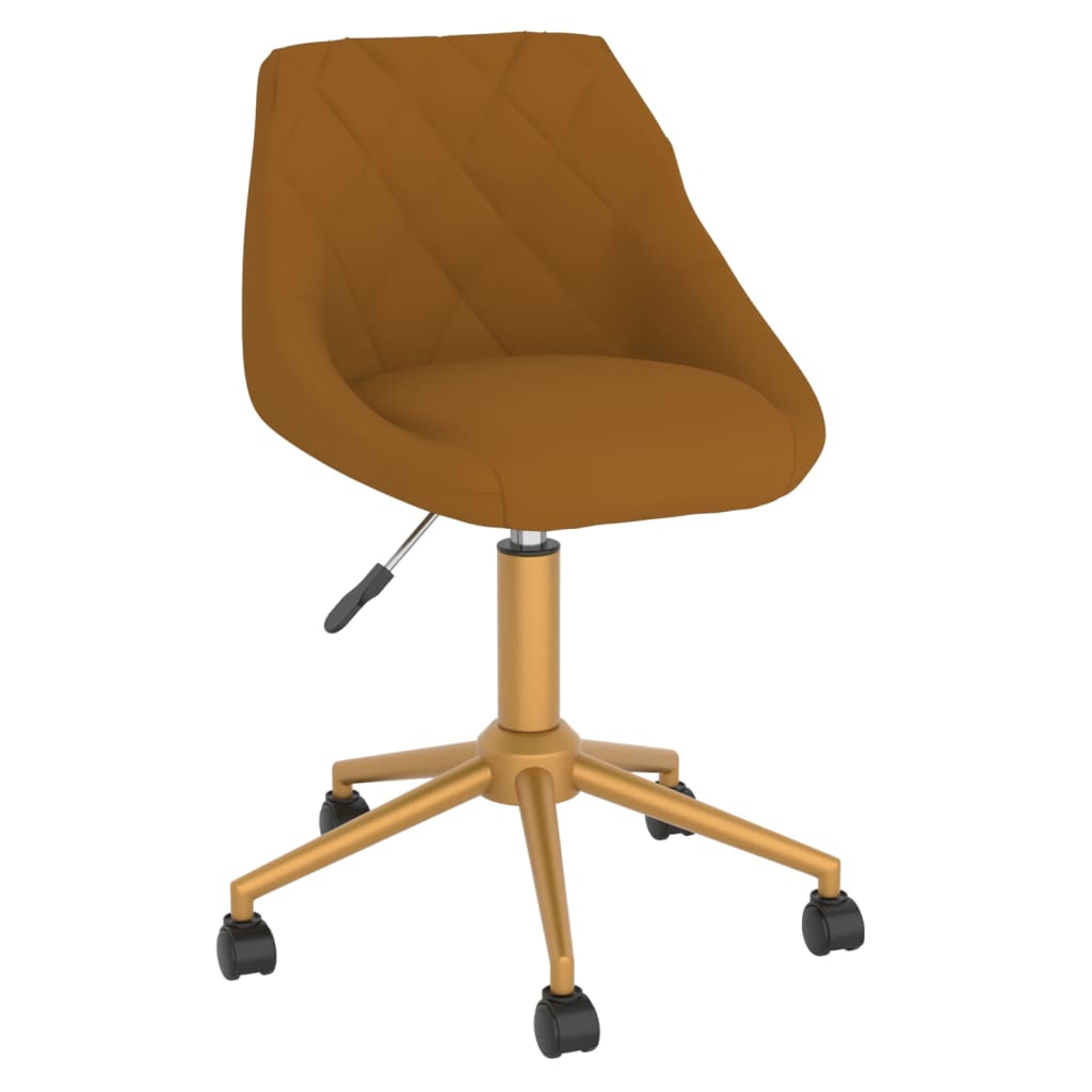 vidaXL drejelige spisebordsstole 4 stk. fløjl brun