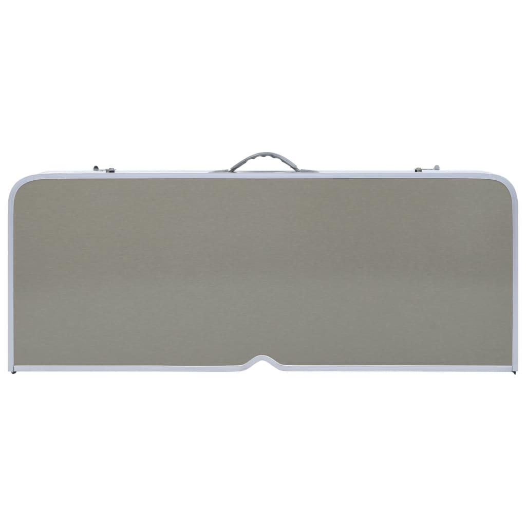 vidaXL foldbart campingbord med 4 siddepladser stål aluminium