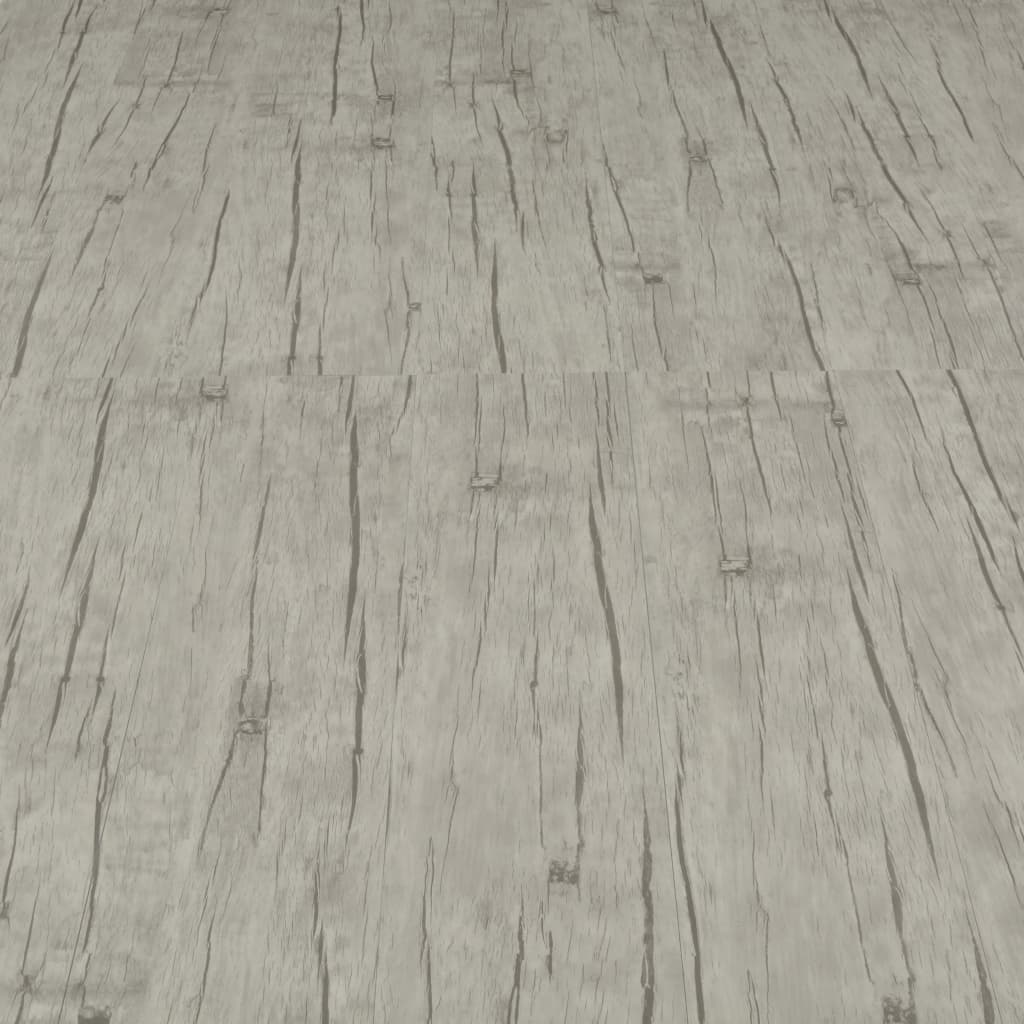vidaXL selvklæbende gulvbrædder 4,46 m² 3 mm PVC egetræ hvidvasket