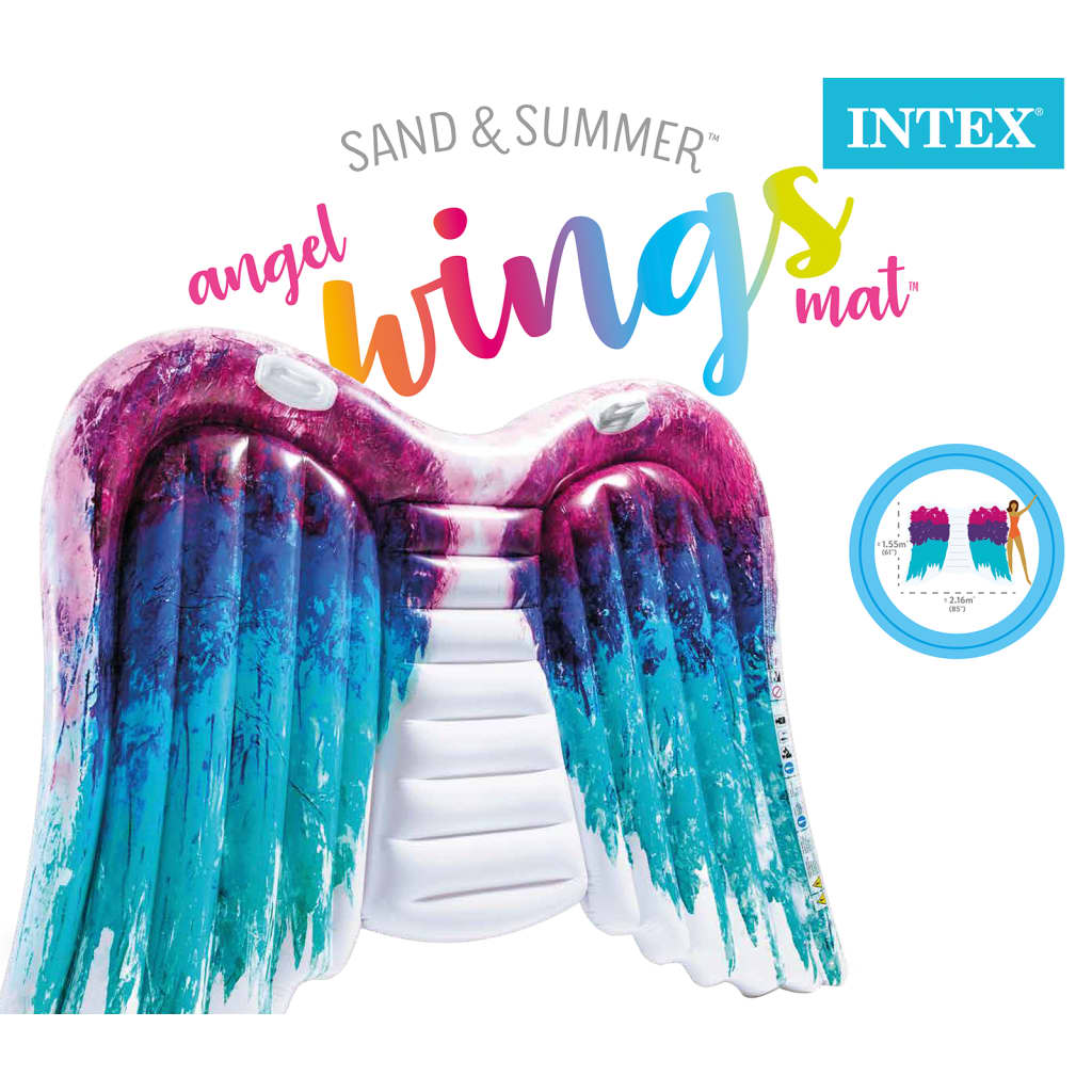 Intex luftmadras Angel Wings Mat 58786EU