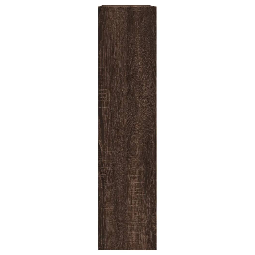 vidaXL skoreol 80x21x87,5 cm konstrueret træ brun egetræsfarvet