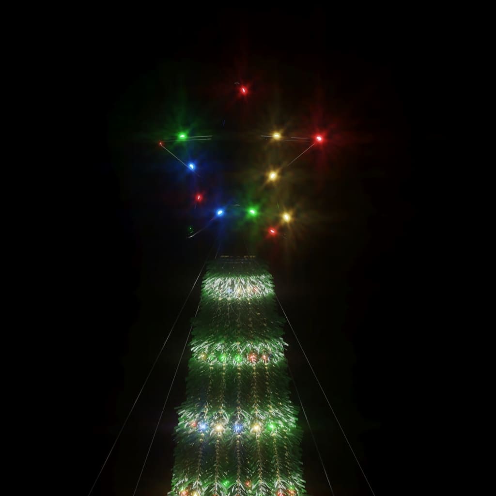 vidaXL lysende juletræ 275 LED'er 180 cm farverigt lys