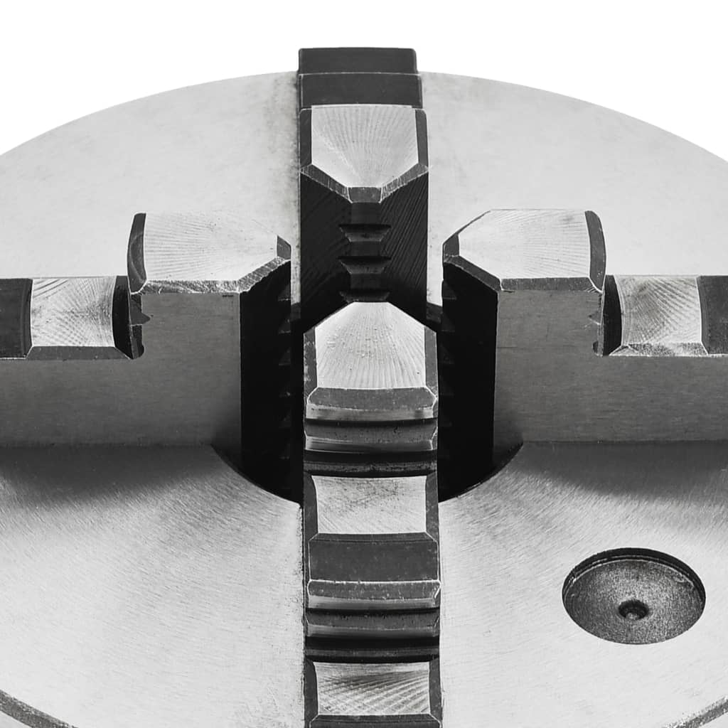 vidaXL selv-centrerende patron til drejebænk 4 kæber 160 mm stål
