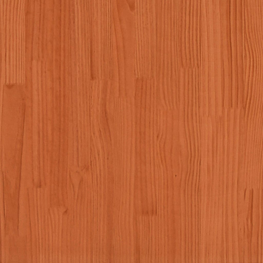 vidaXL haveskammel 62x63,5x32 cm massivt fyrretræ gyldenbrun