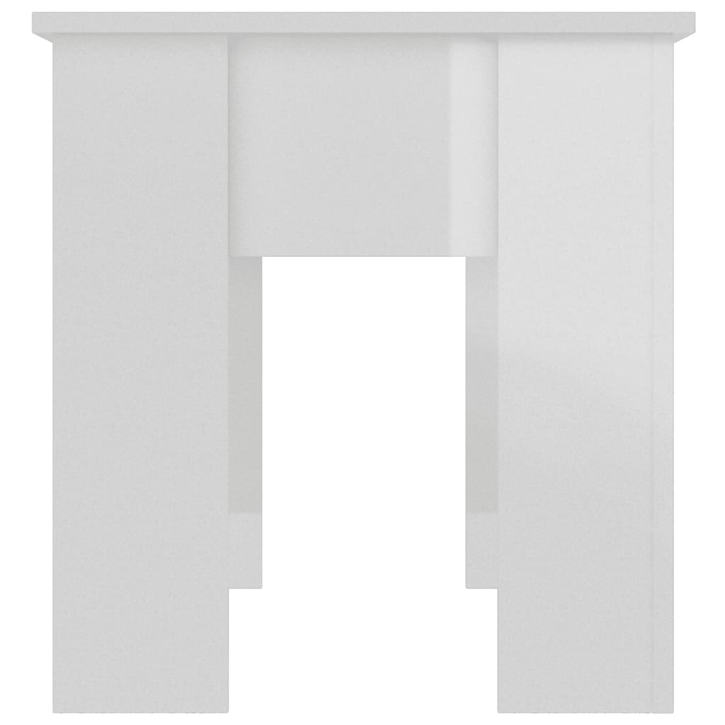 vidaXL sofabord 101x49x52 cm konstrueret træ hvid højglans