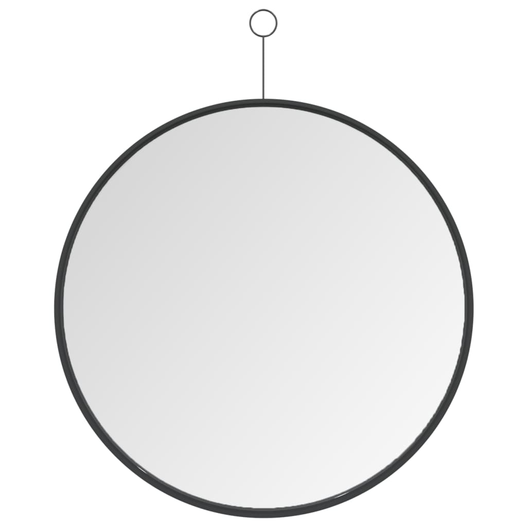 vidaXL hængespejl med krog 50 cm sort