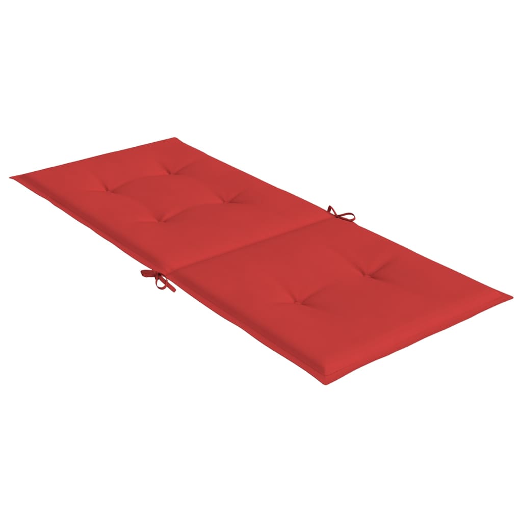 vidaXL stolehynder m. høj ryg 2 stk. 120x50x3 cm stof rød