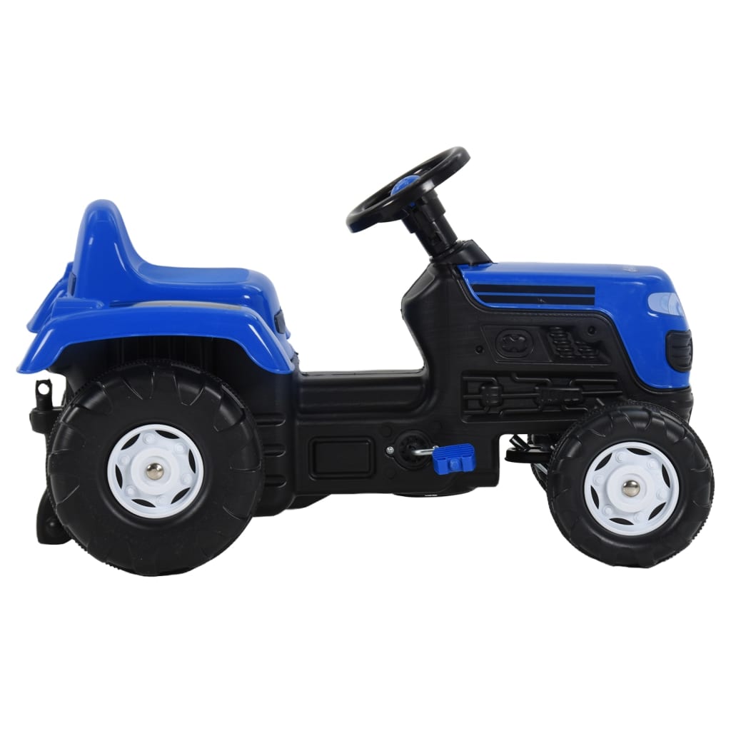 vidaXL traktor med pedaler til børn blå