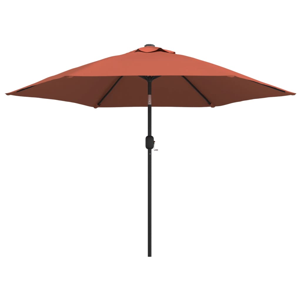 vidaXL parasol med metalstang 300 cm terracotta