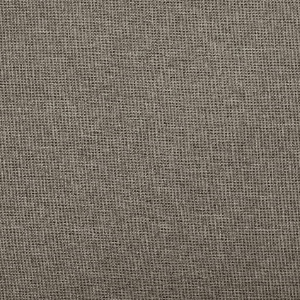 vidaXL foldbar opbevaringsbænk 76x38x38 cm kunstlærred gråbrun