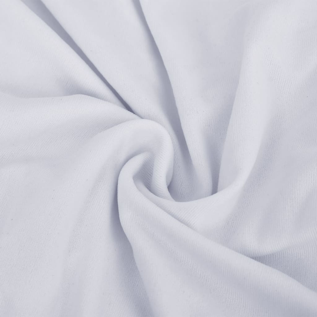 vidaXL elastisk 2-personers sofabetræk polyesterjersey hvid