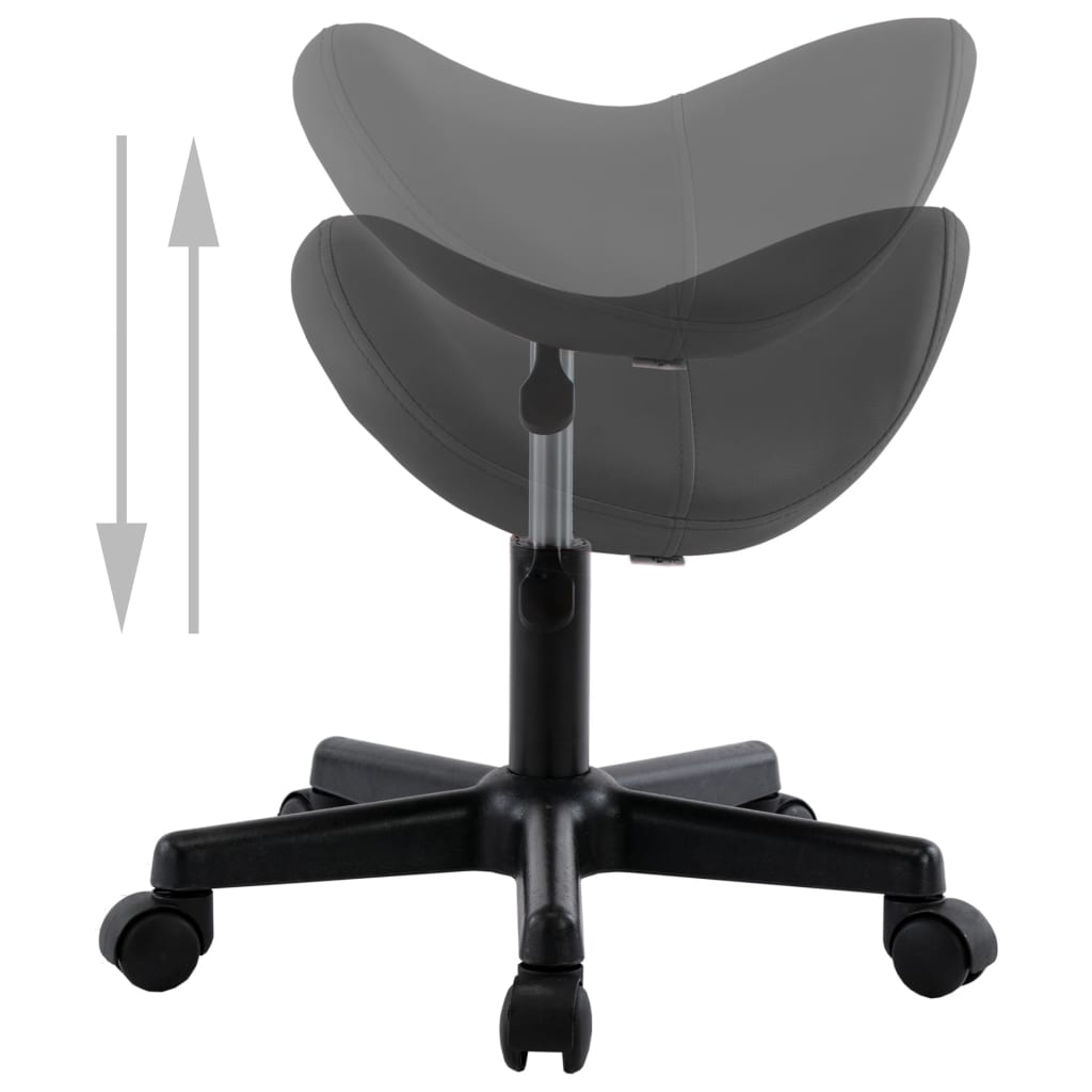 vidaXL arbejdsstol kunstlæder grå
