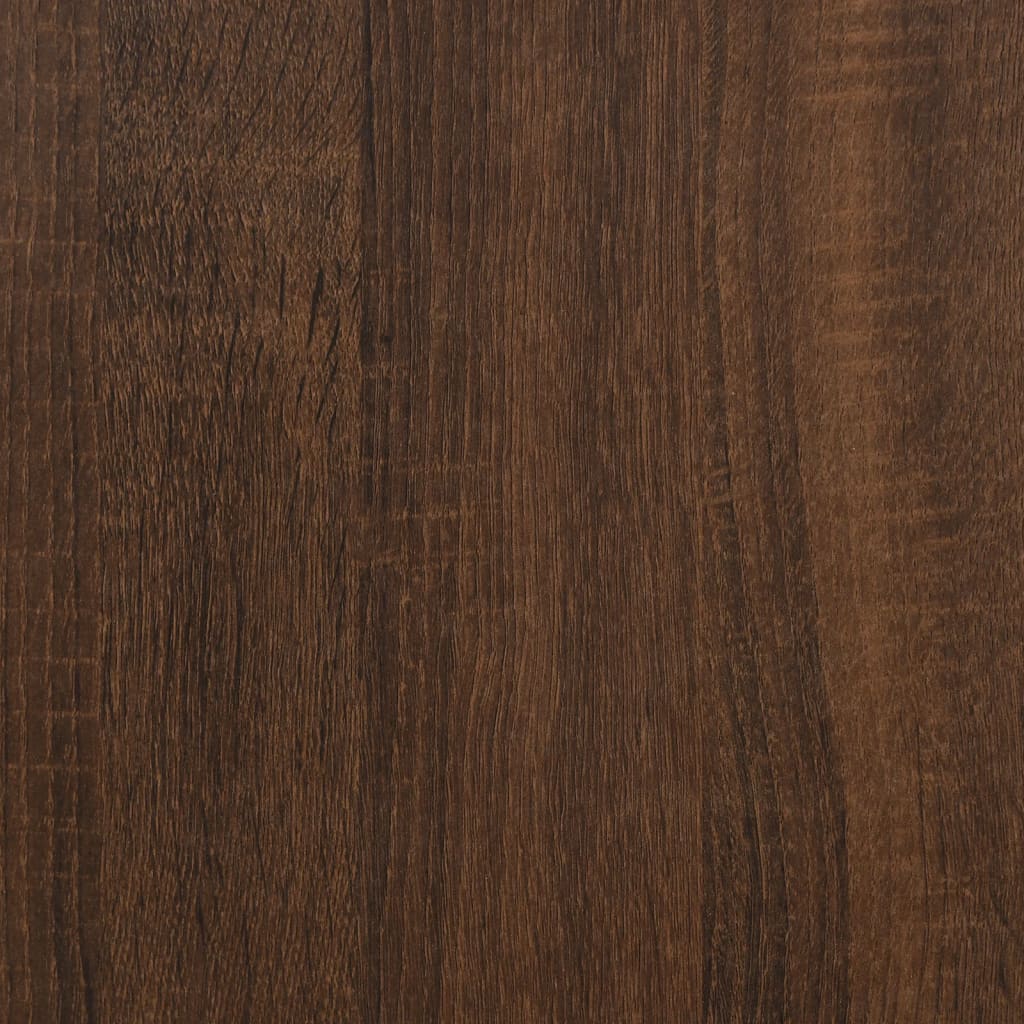 vidaXL sofaborde 2 stk. konstrueret træ brun egetræsfarve