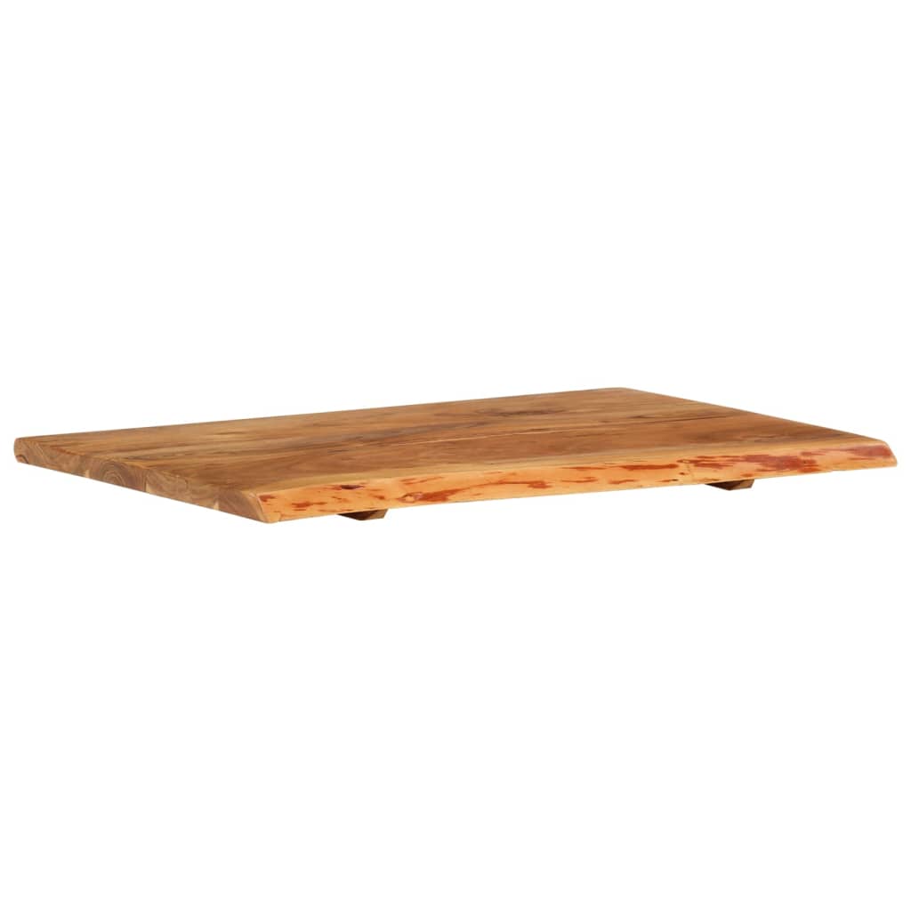 vidaXL bordplade til toiletbord 80x52x2,5 cm massivt akacietræ