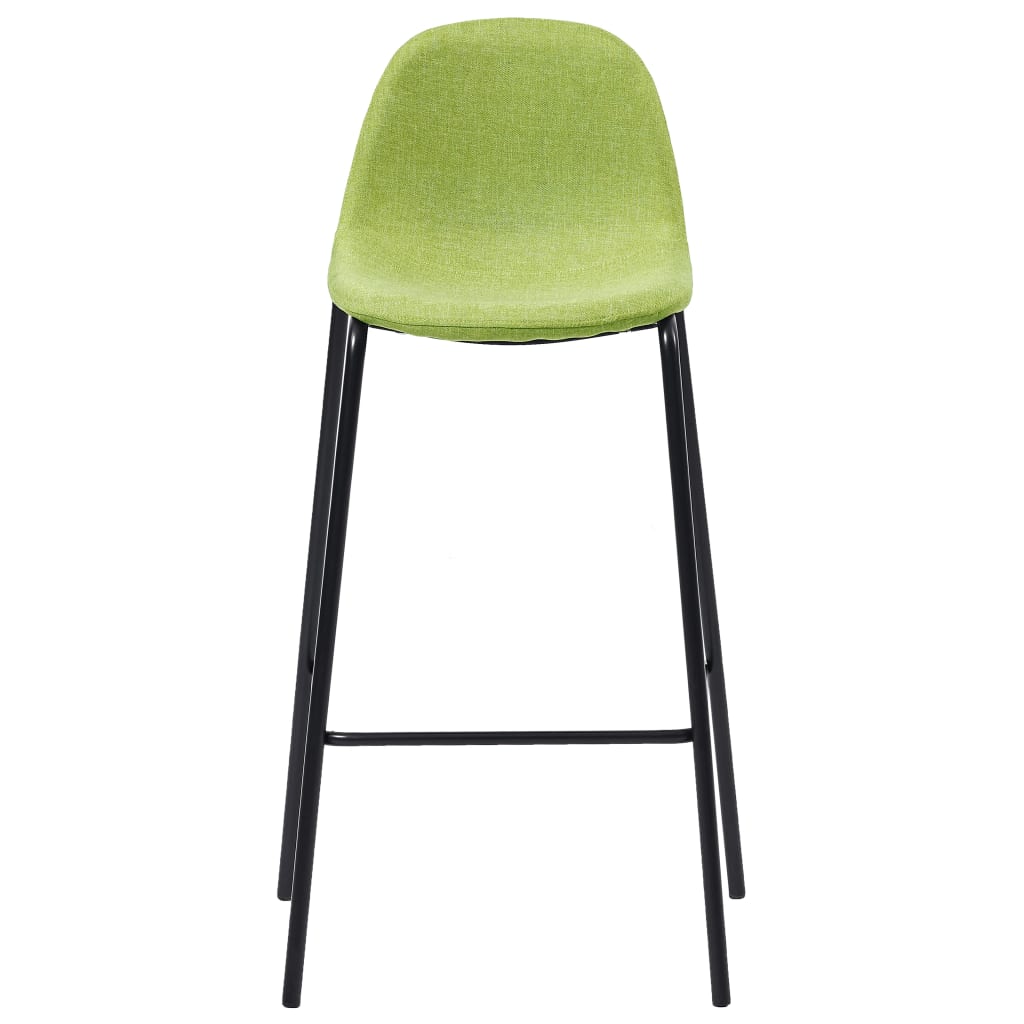 vidaXL barstole 4 stk. stof grøn