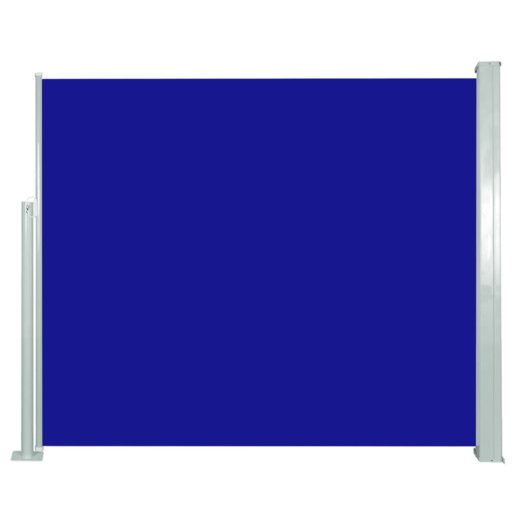 vidaXL sammenrullelig sidemarkise 120x300 cm blå