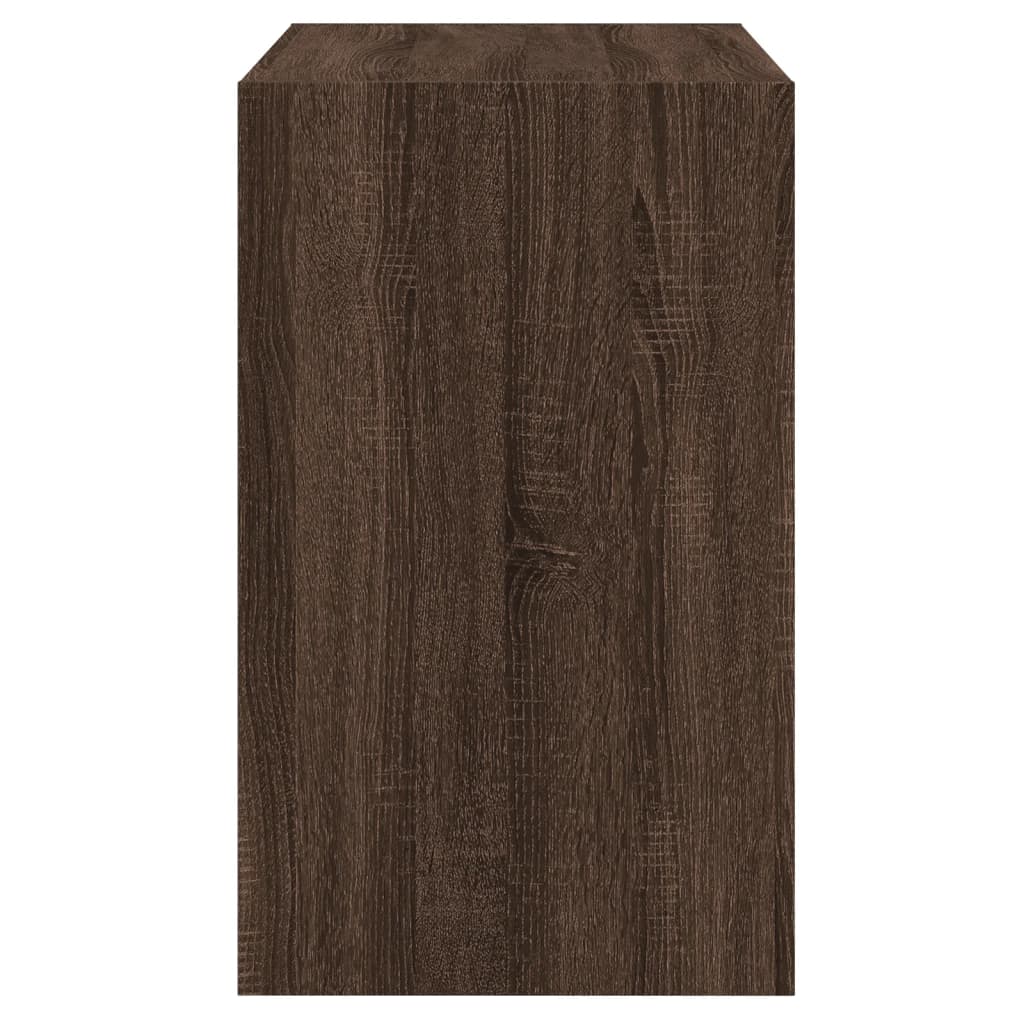 vidaXL skoreol 80x42x69 cm konstrueret træ brun egetræsfarve