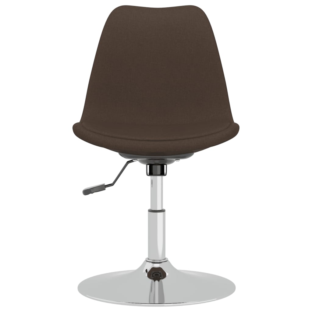 vidaXL drejelige spisebordsstole 4 stk. stof mørkebrun