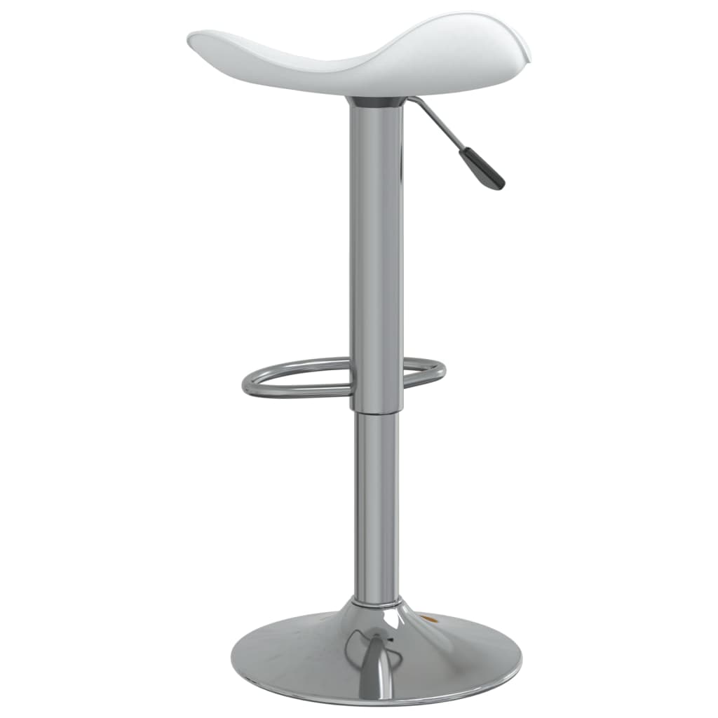 vidaXL barstol stål og kunstlæder krom og hvid