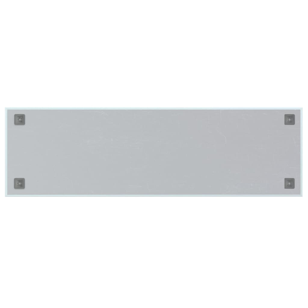 vidaXL væghængt magnettavle 100x30 cm hærdet glas hvid