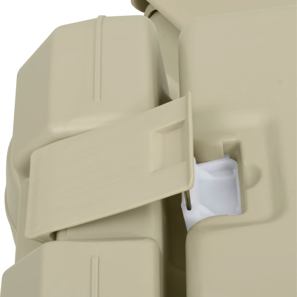 vidaXL transportabelt campingtoilet 10+10 l og håndvask 20 l grå