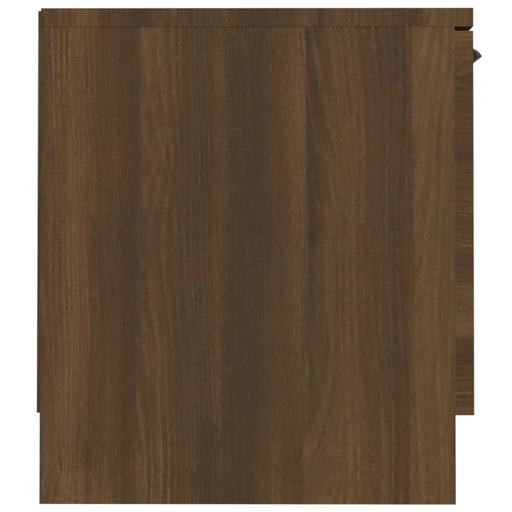 vidaXL tv-bord 140x35x40cm konstrueret træ brun egetræsfarve