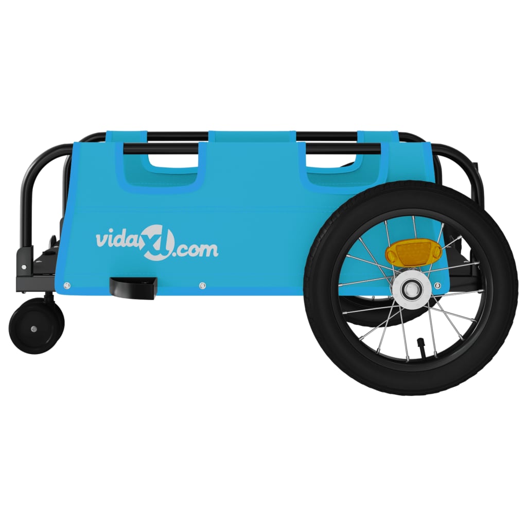 vidaXL cykeltrailer oxfordstof og jern blå