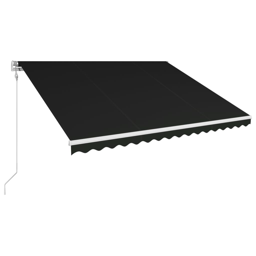 vidaXL automatisk foldemarkise 450 x 300 cm antracitgrå