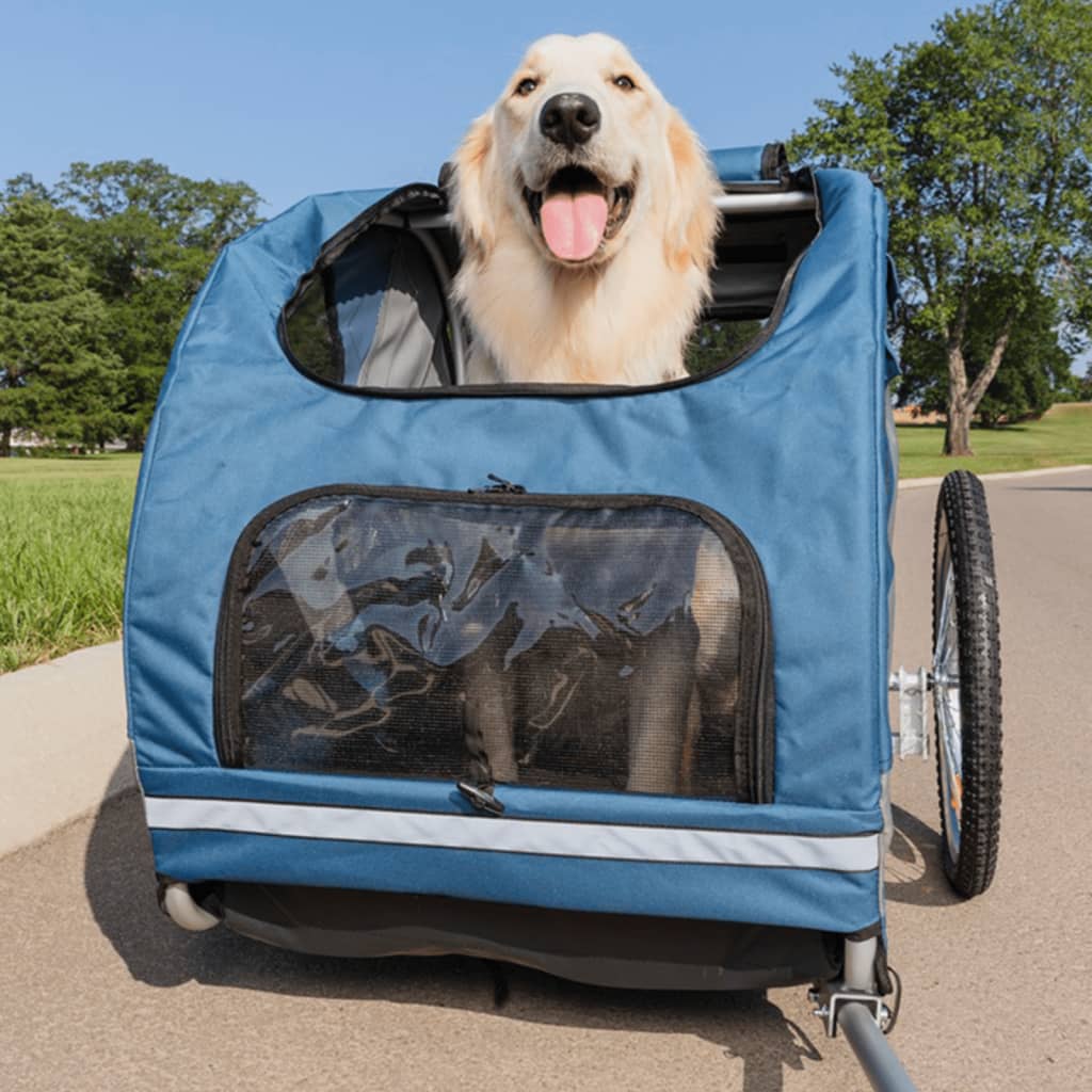 PetSafe cykeltrailer til hund Happy Ride L blå
