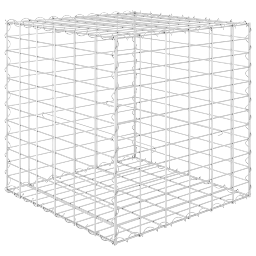 vidaXL gabion-højbed 60x60x60 cm kubeformet stål