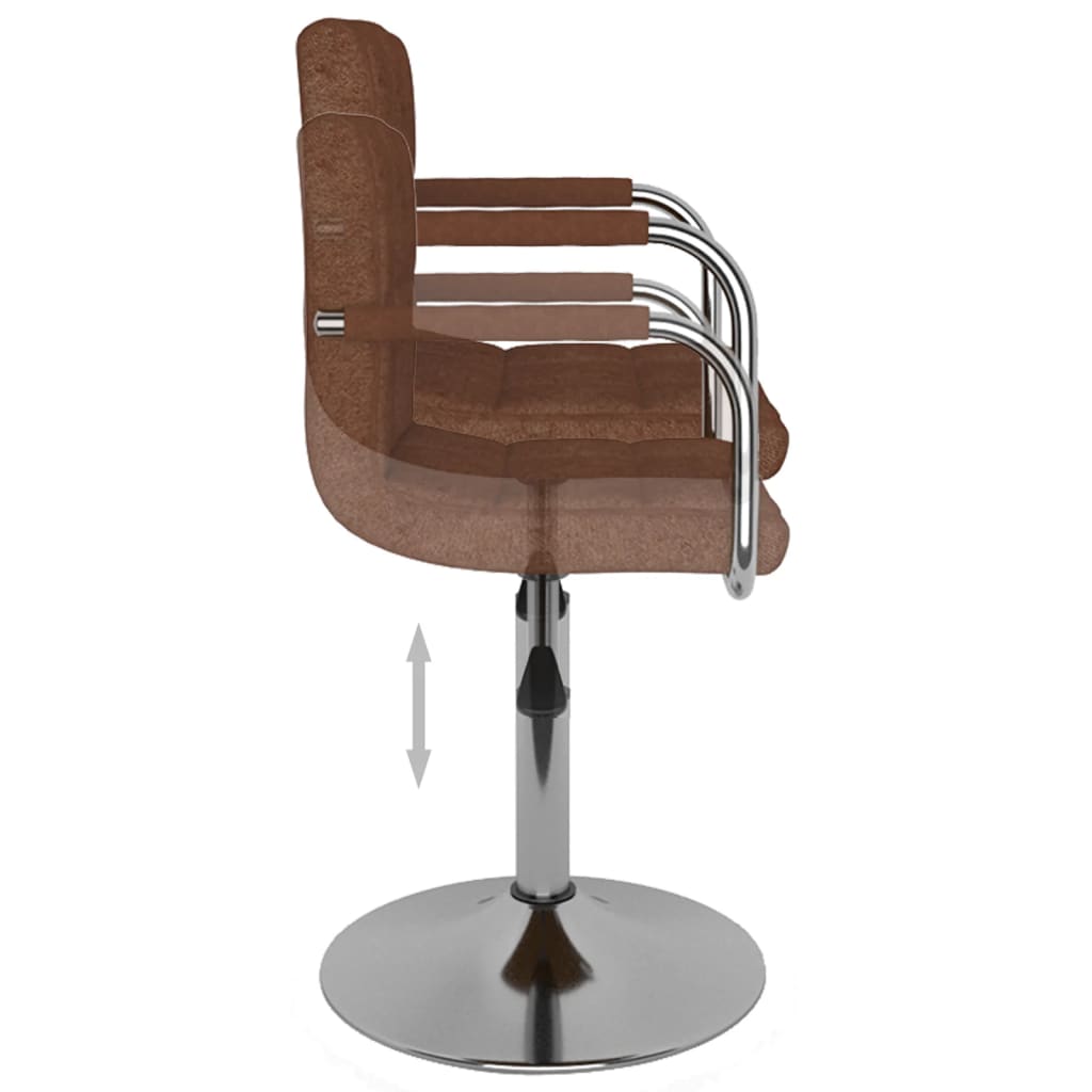 vidaXL spisebordsstol stof brun