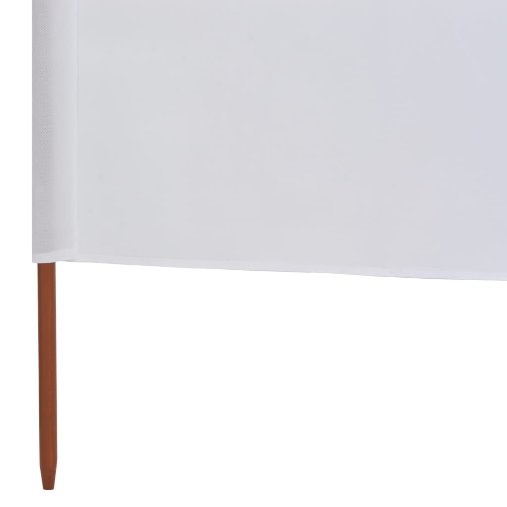 vidaXL 6-panels læsejl stof 800 x 80 cm hvid
