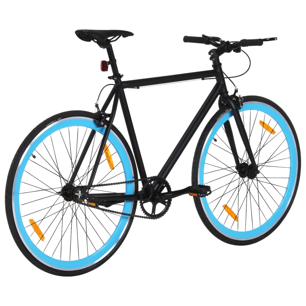vidaXL cykel 1 gear 700c 55 cm sort og blå
