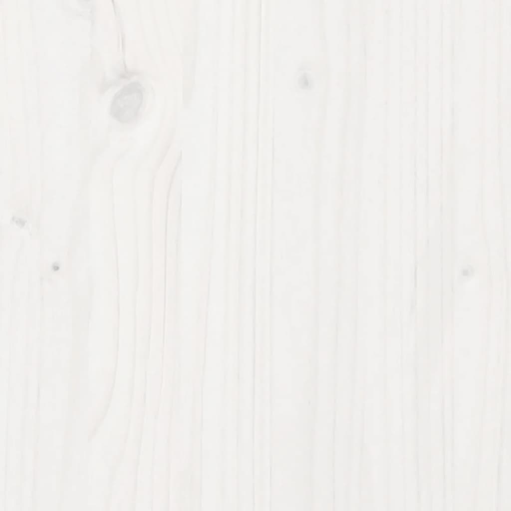 vidaXL plantebord med hylder 108x45x86,5 cm massivt fyrretræ hvid