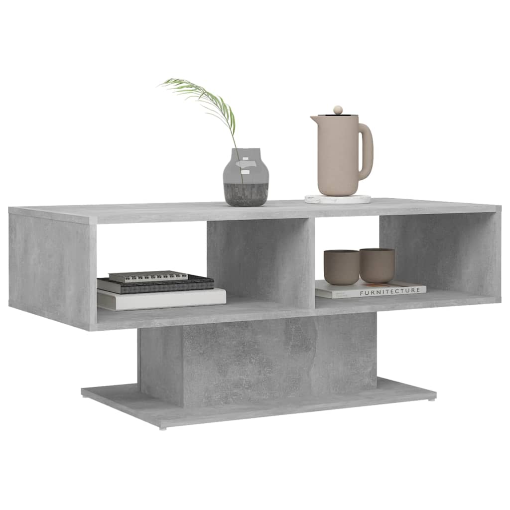 vidaXL sofabord 103,5x50x44,5 cm konstrueret træ betongrå