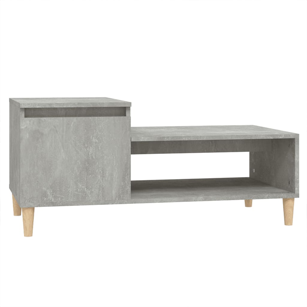 vidaXL sofabord 100x50x45 cm konstrueret træ betongrå