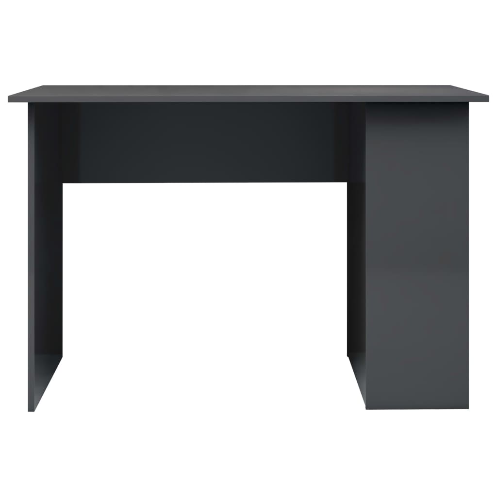 vidaXL skrivebord 110x60x73 cm konstrueret træ grå højglans