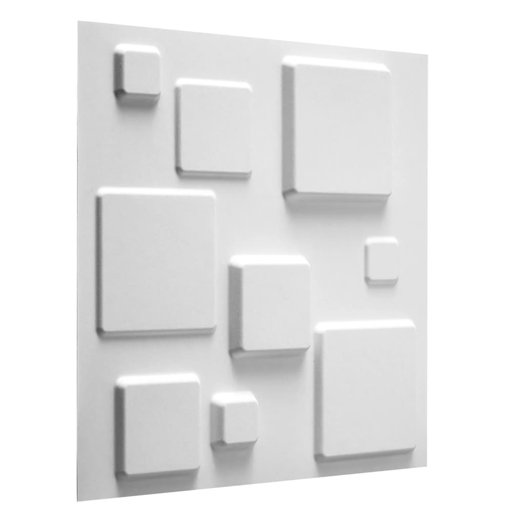WallArt 3D vægpaneler Squares 12 stk. GA-WA09