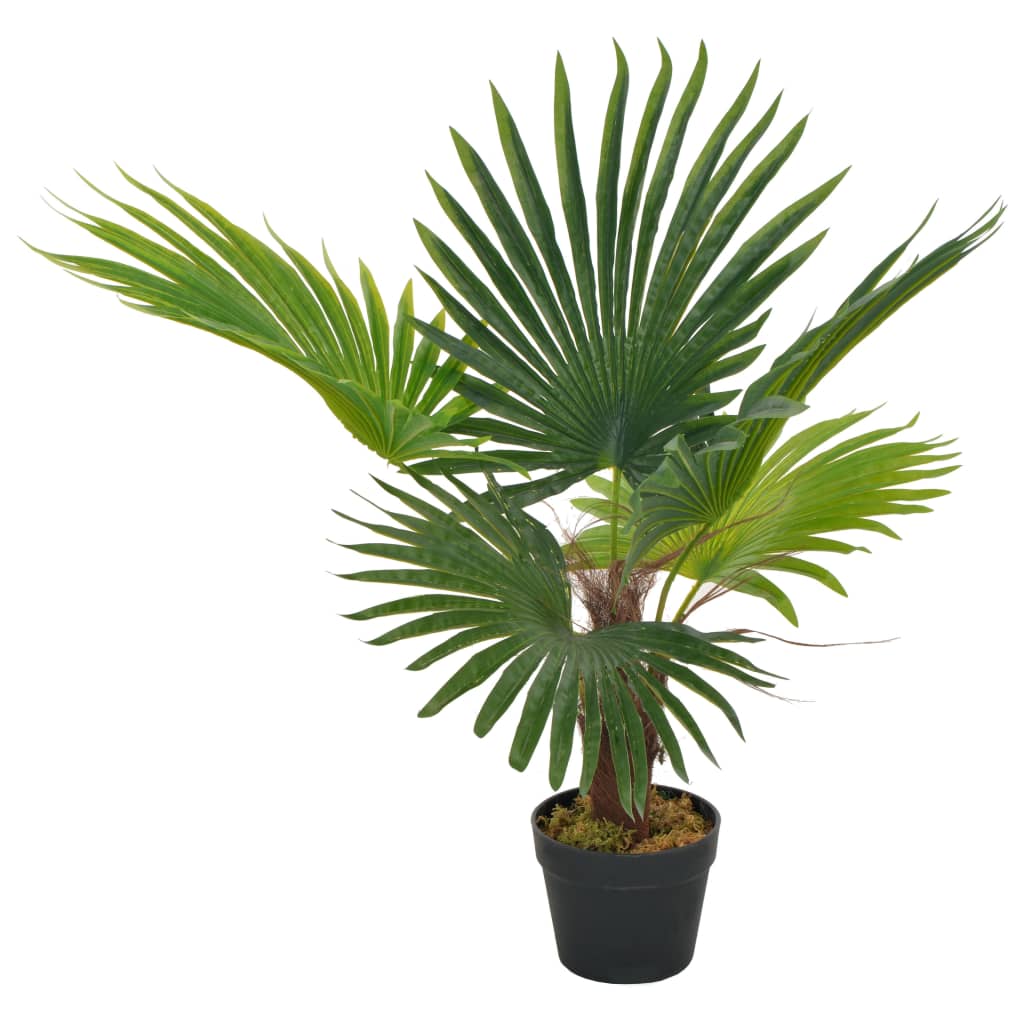 vidaXL kunstig palmeplante med potte 70 cm grøn