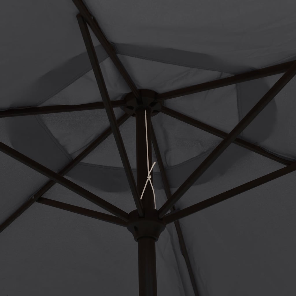 vidaXL udendørsparasol med metalstang 300 cm sort
