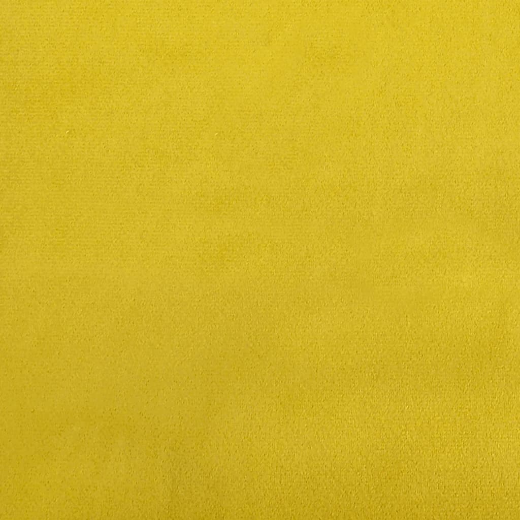 vidaXL pyntepuder 2 stk. Ø15x50 cm velour gul