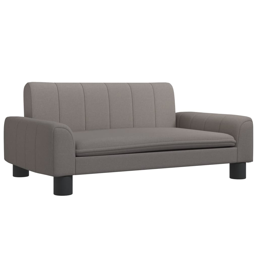 vidaXL sofa til børn 70x45x30 cm stof gråbrun