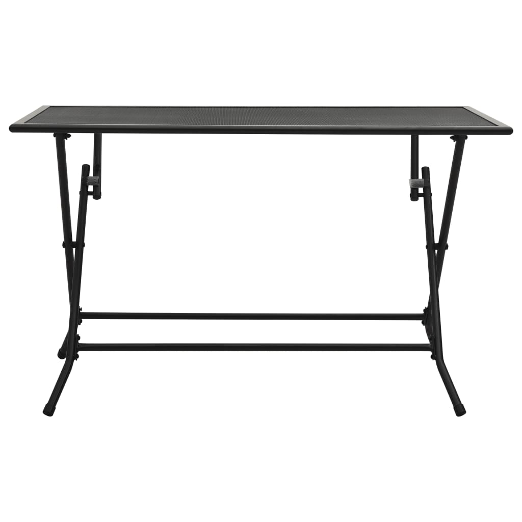 vidaXL foldbart bord 120x60x72 cm trådnet stål antracitgrå