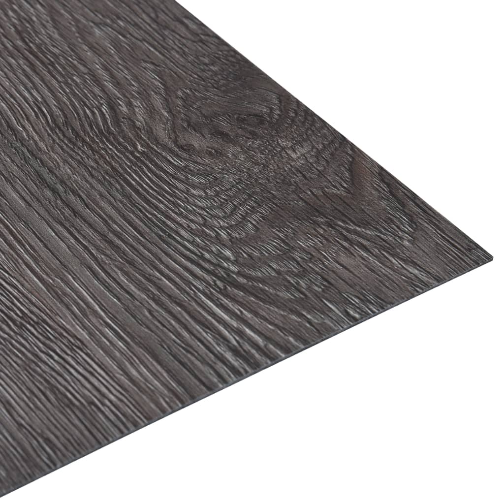 vidaXL selvklæbende gulvbrædder 5,11 m² PVC brun