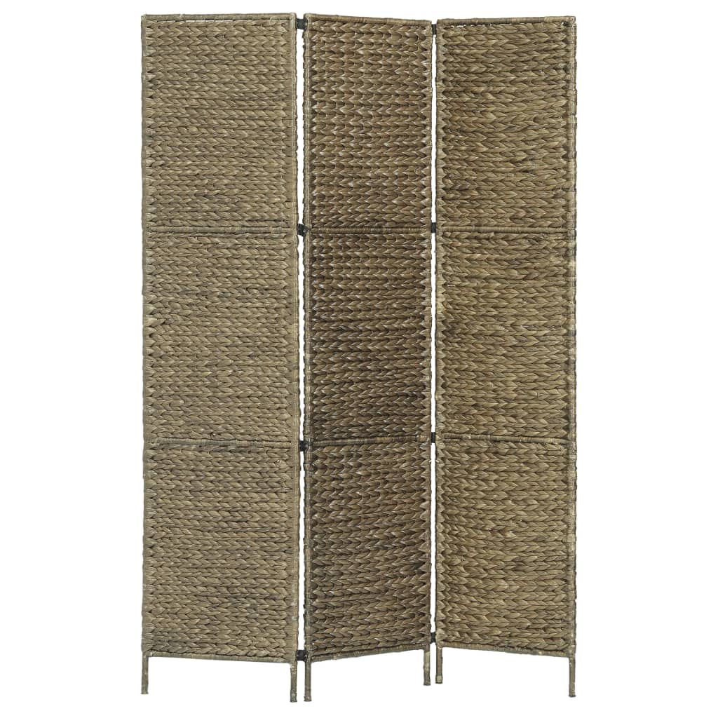 vidaXL rumdeler med 3 paneler 116 x 160 cm vandhyacint brun