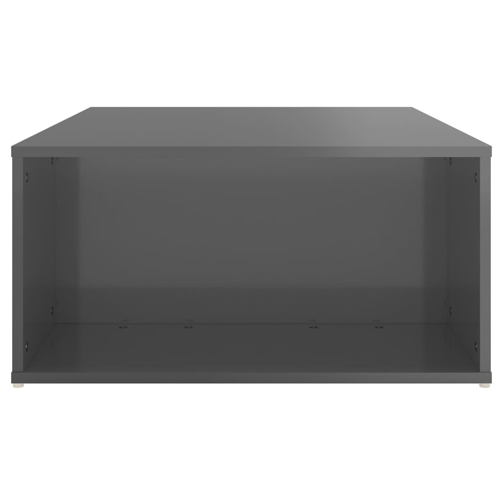 vidaXL sofabord 90x67x33 cm spånplade grå højglans