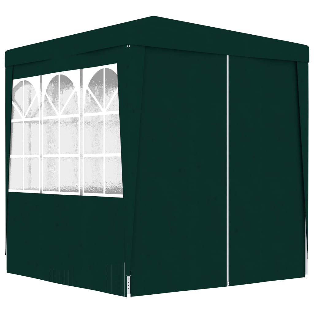 vidaXL festtelt med sidevægge 2x2 m 90 g/m² grøn
