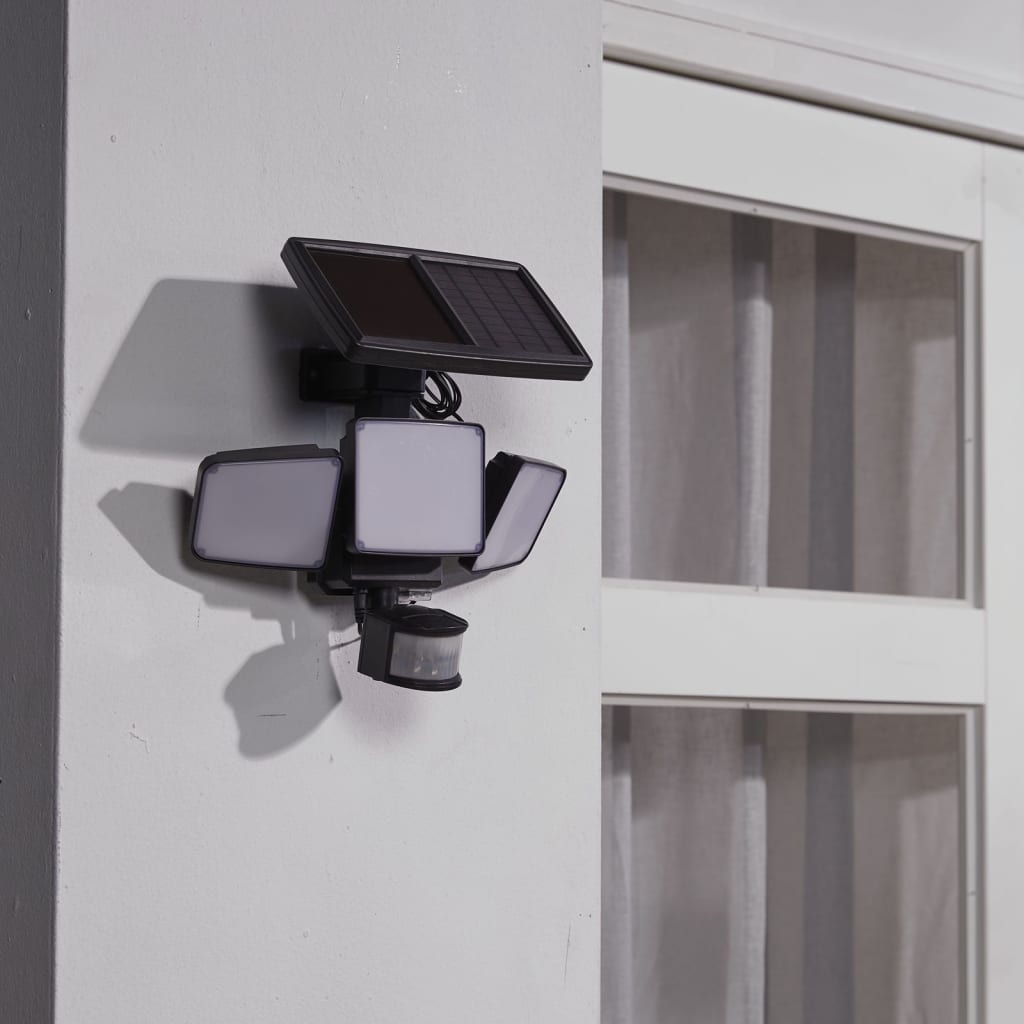 Luxform Intelligent Solar LED-havelampe Security La Rioja sensor sort