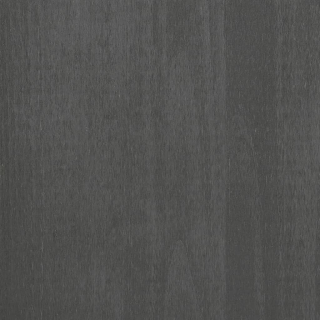 vidaXL sengeskab HAMAR 40x35x44,5 cm massivt fyrretræ mørkegrå